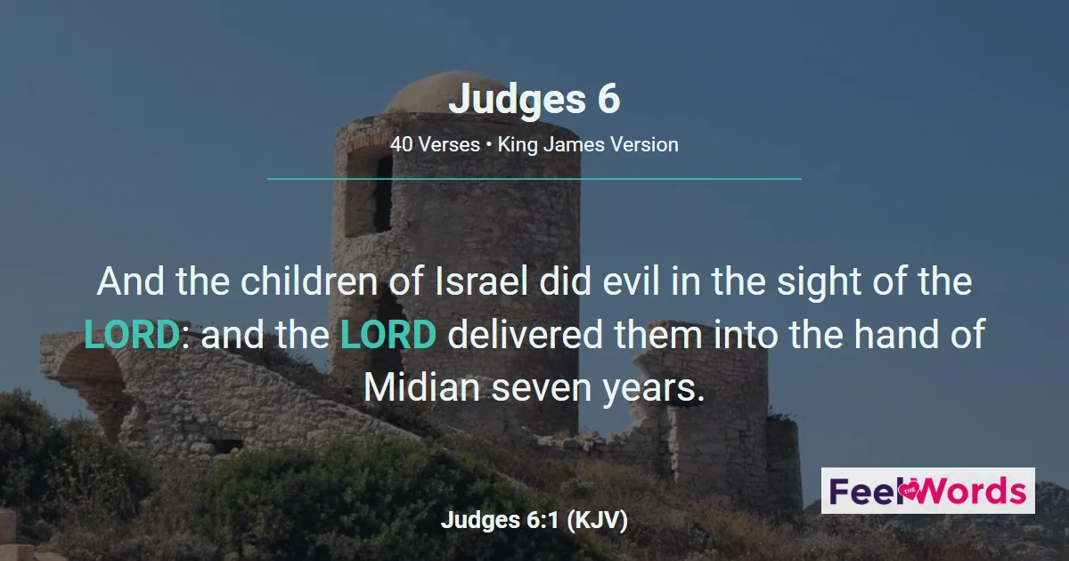 Judges 6: Gideon Called to Deliver Israel