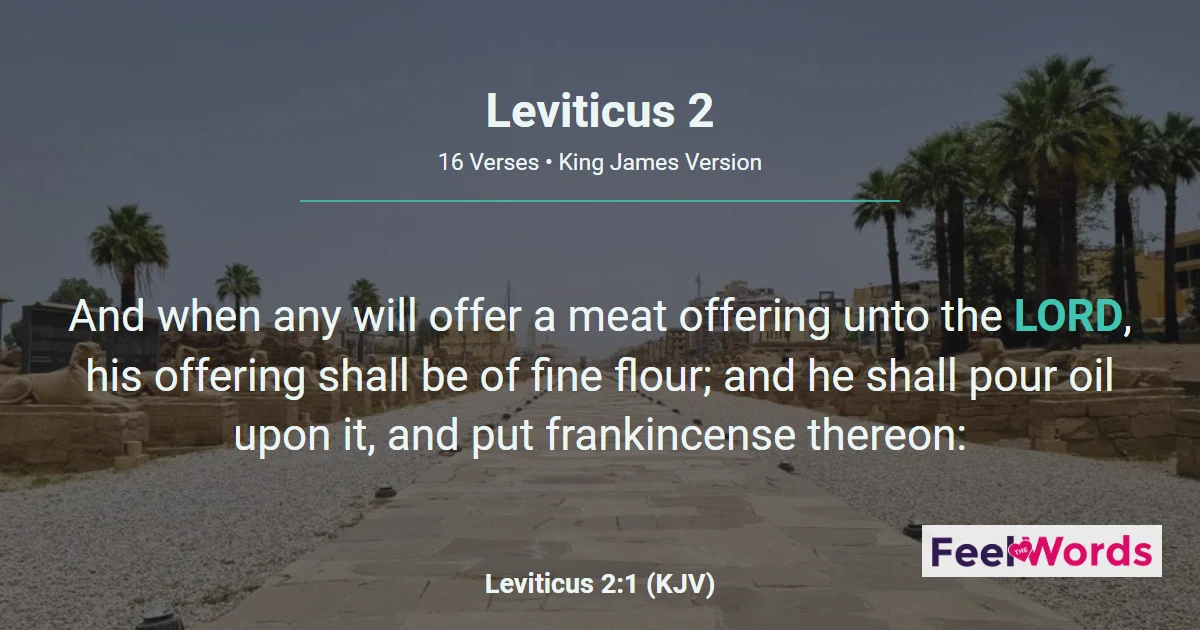 Leviticus 2: The Meat (Grain) Offering