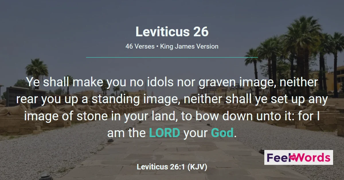 Leviticus 26: Blessings and Curses