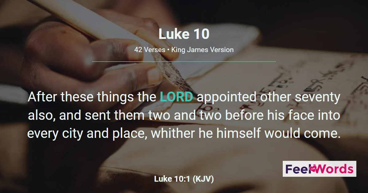 Luke 10: The Seventy Sent Out & Good Samaritan