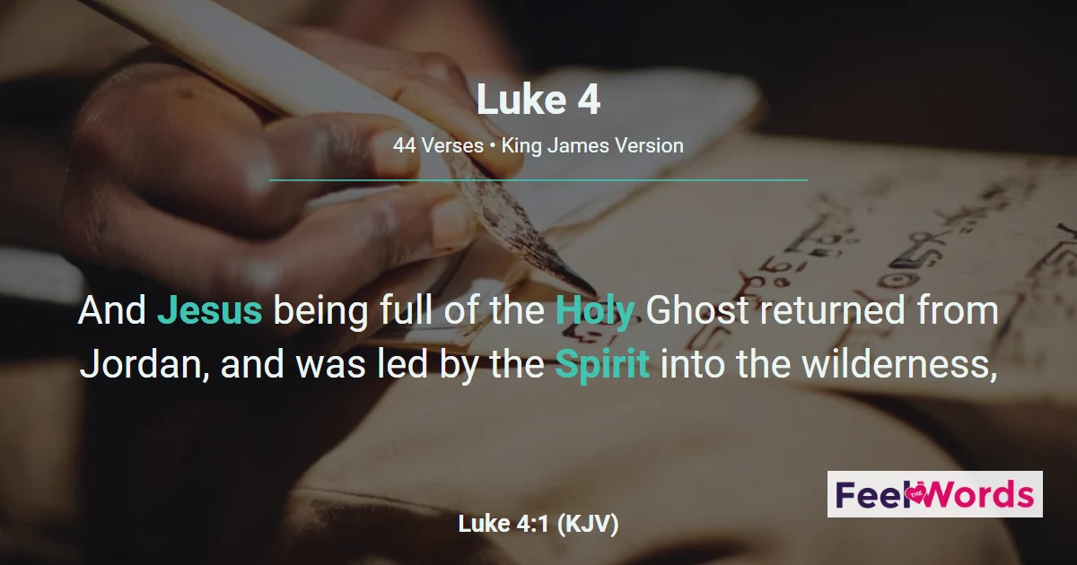 Luke 4 — Jesus Tempted in the Wilderness