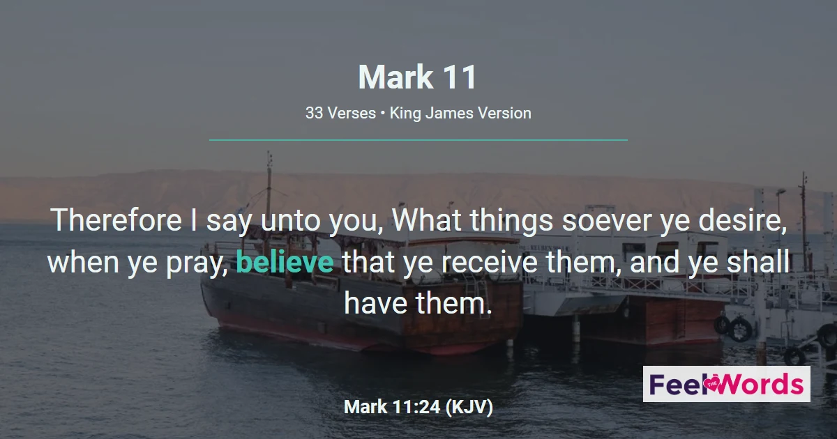 Mark 11 — Triumphal Entry & Cleansing the Temple