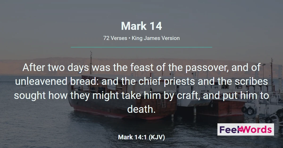 Mark 14 — The Last Supper & Gethsemane