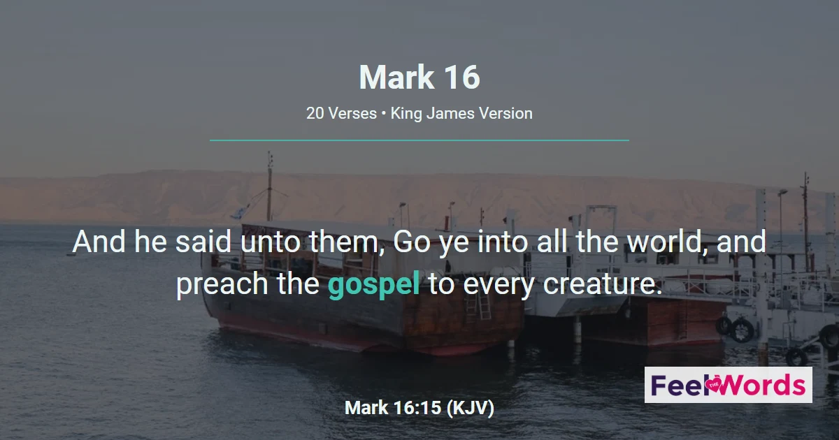 Mark 16 — The Resurrection of Jesus