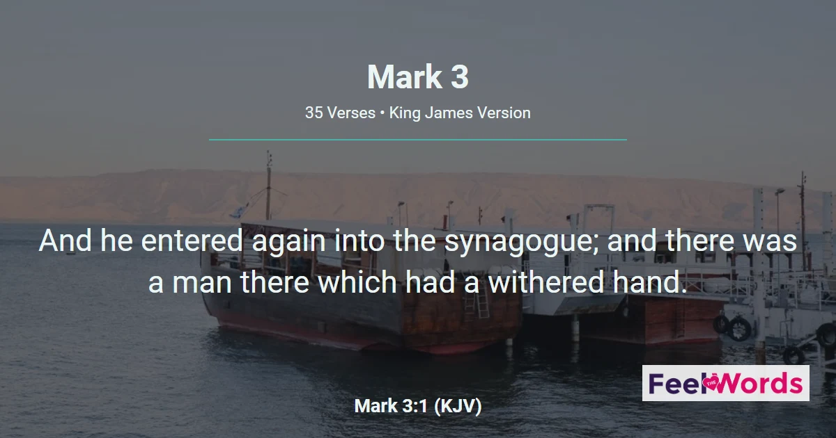 Mark 3: Jesus Chooses the Twelve Apostles