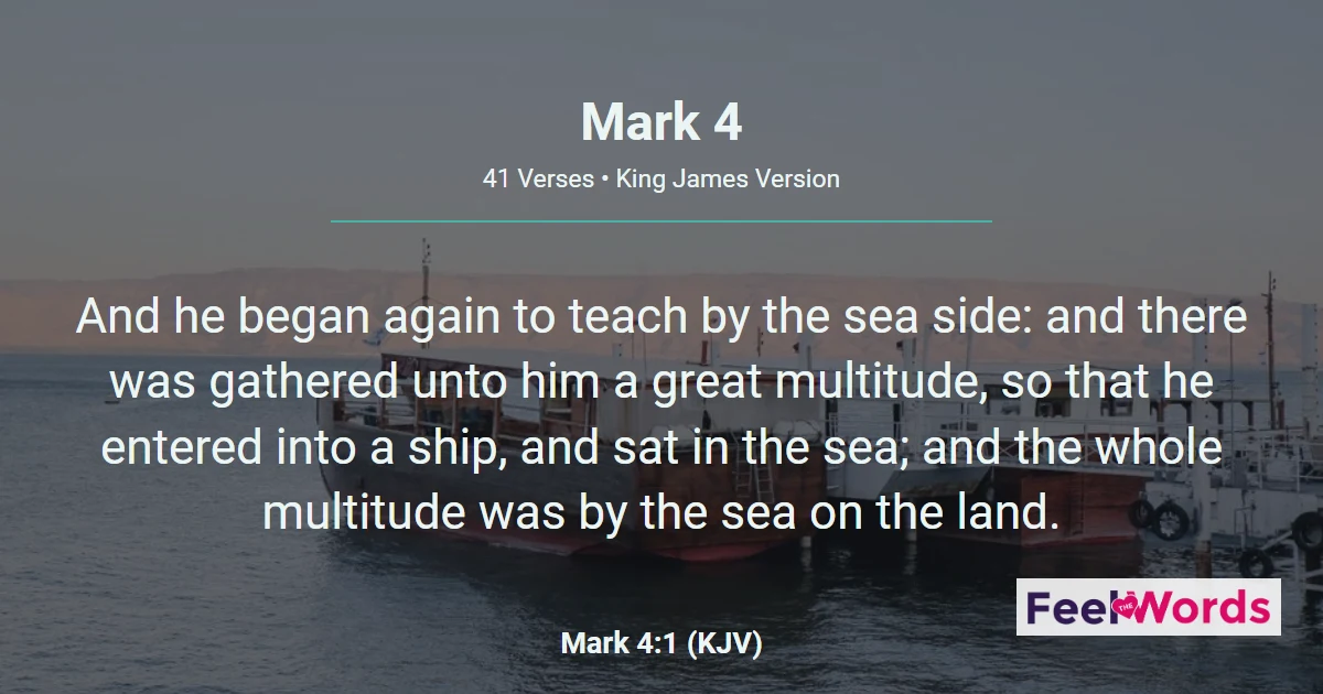 Mark 4 — Parable of the Sower & the Storm