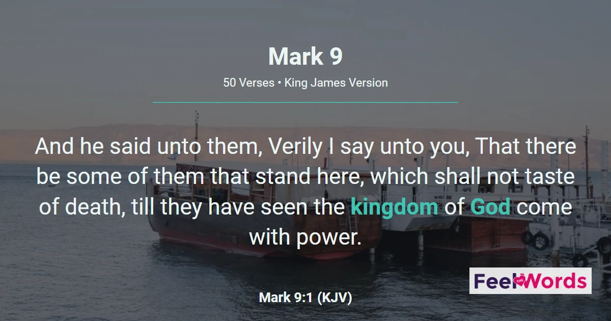 Mark 9 — The Transfiguration of Jesus
