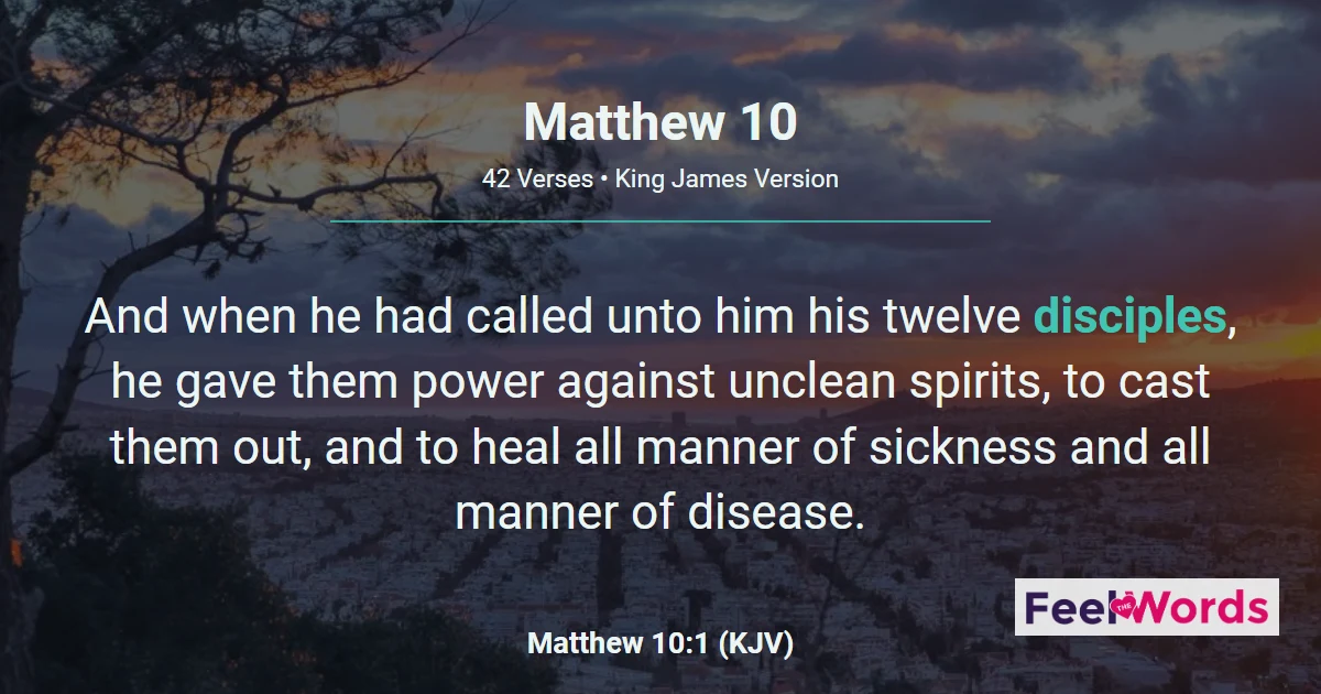 Matthew 10: Jesus Sends Out the Twelve