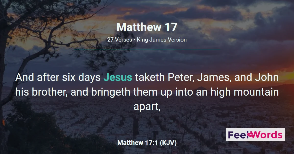 Matthew 17: The Transfiguration of Jesus