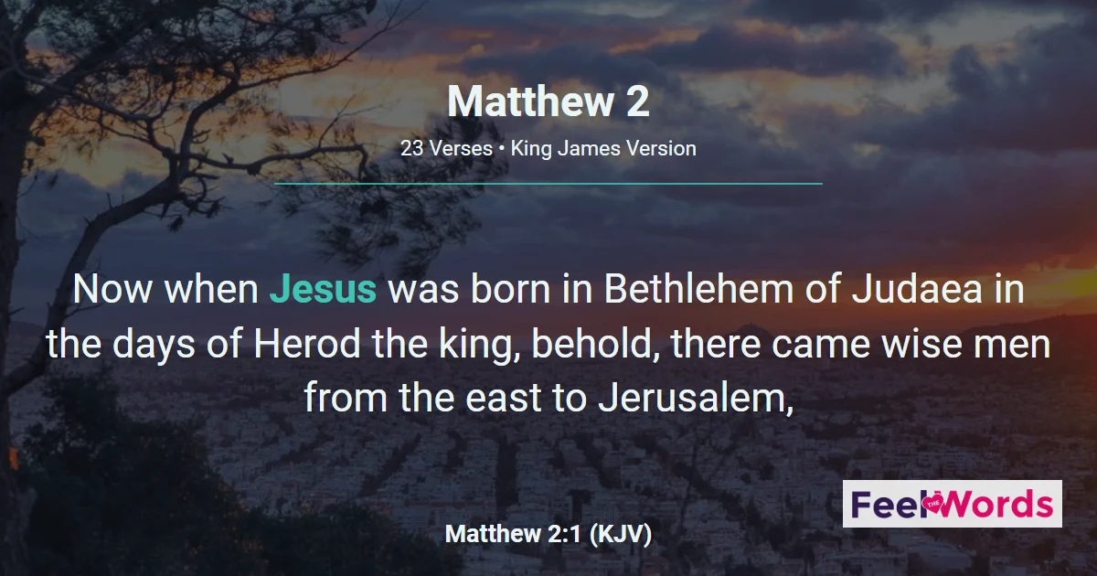 Matthew 2: Wise Men, Herod, and Egypt