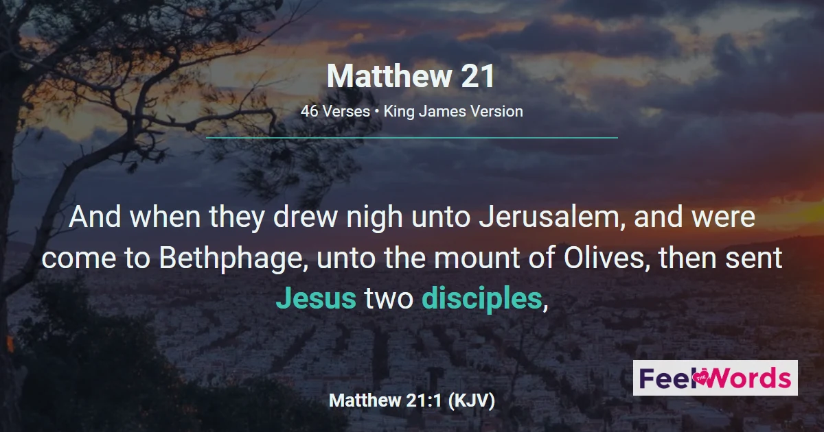 Matthew 21: The Triumphal Entry