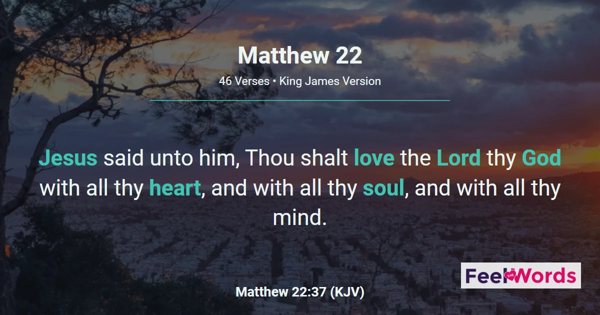 Matthew 22: The Greatest Commandment