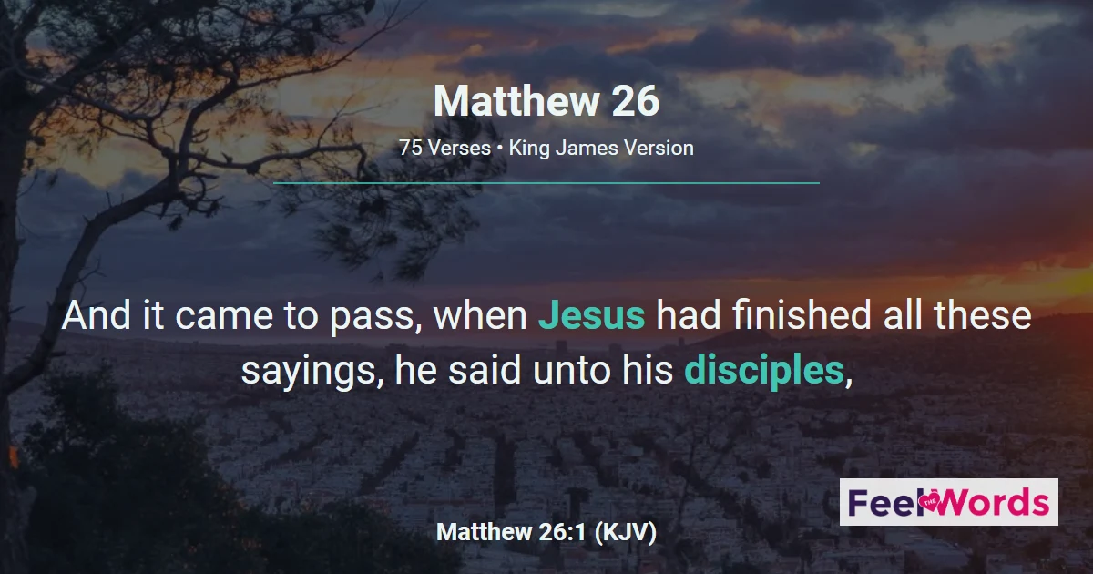 Matthew 26: The Last Supper and Gethsemane