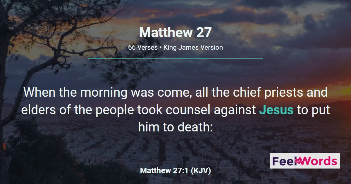 Matthew 27: The Crucifixion of Jesus