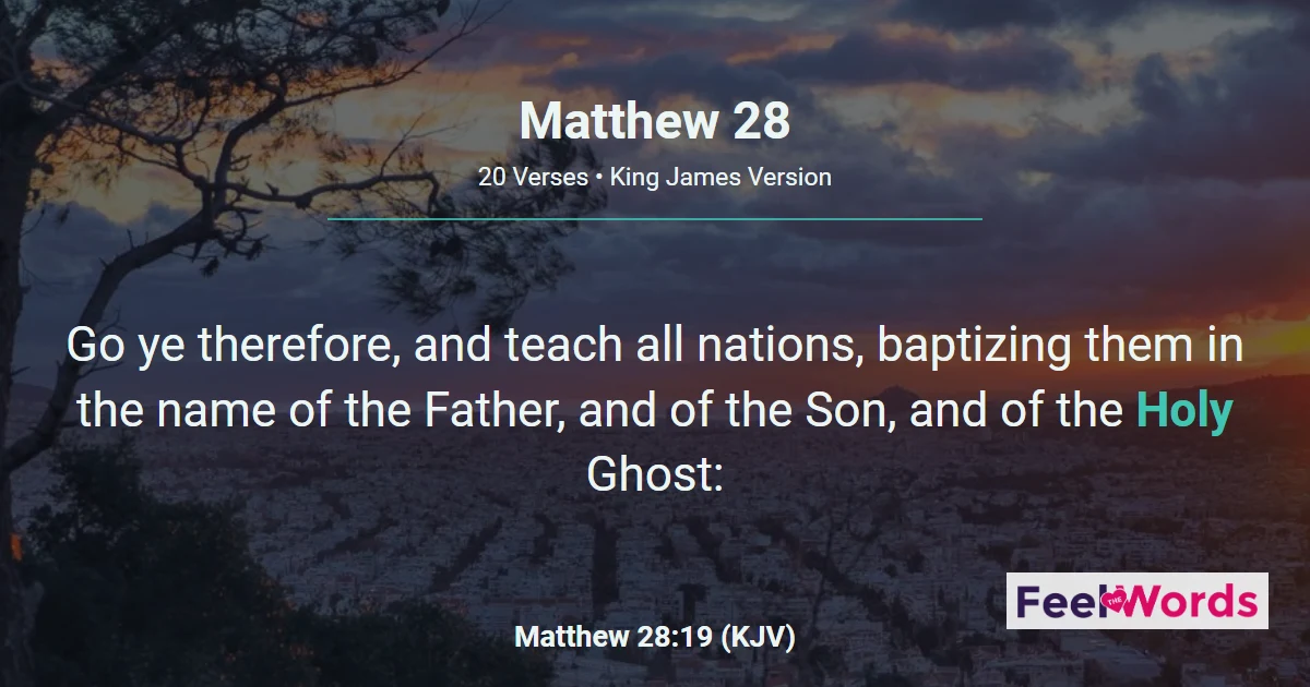 Matthew 28: The Resurrection of Jesus