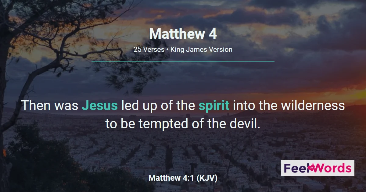 Matthew 4: Jesus Tempted, Calls His Disciples