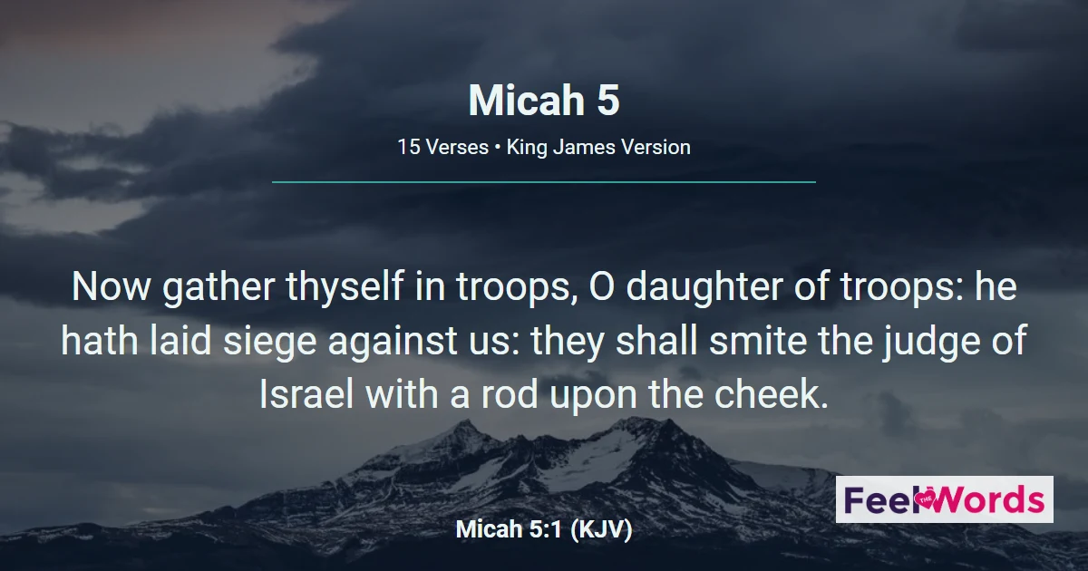 Micah 5: Bethlehem Ephratah Prophecy