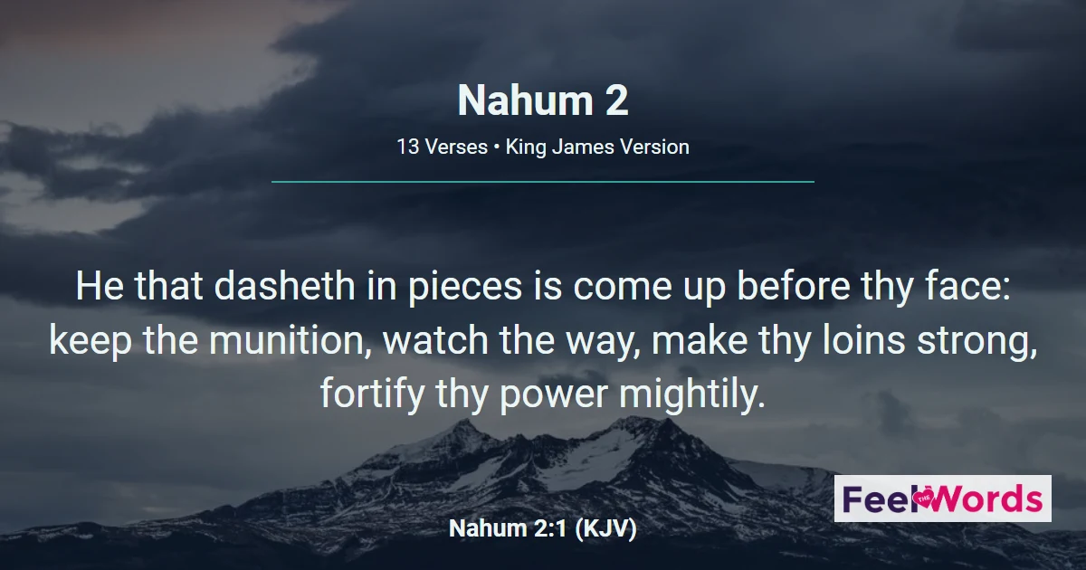 Nahum 2: The Fall of Nineveh Described