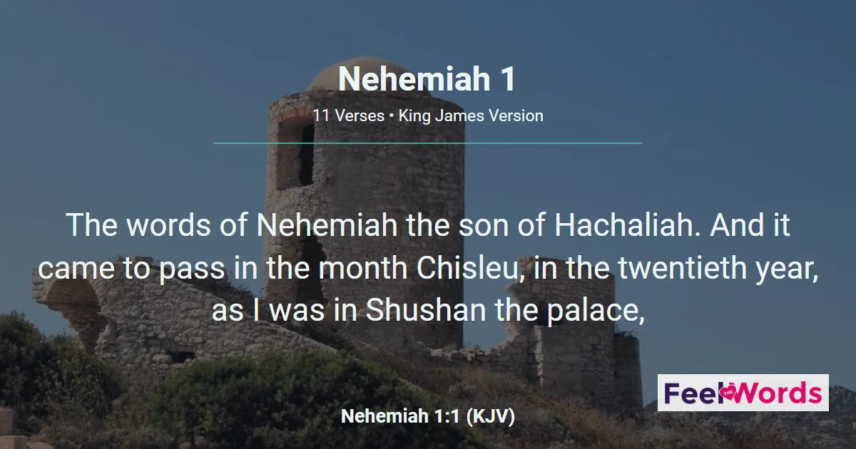 Nehemiah 1: Nehemiah's Prayer for Jerusalem