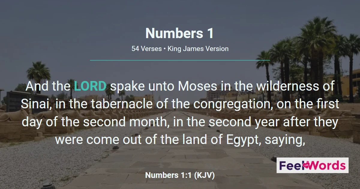 Numbers 1: Census of Israel's Tribes