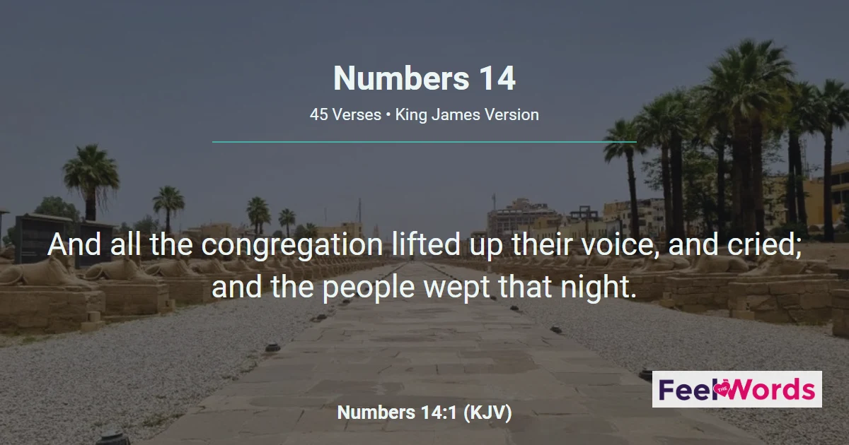 Numbers 14: Israel's Rebellion and 40 Years