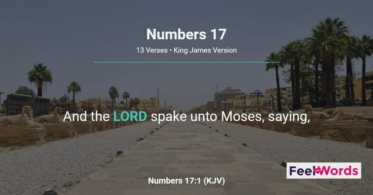 Numbers 17: Aaron's Rod Buds and Blossoms