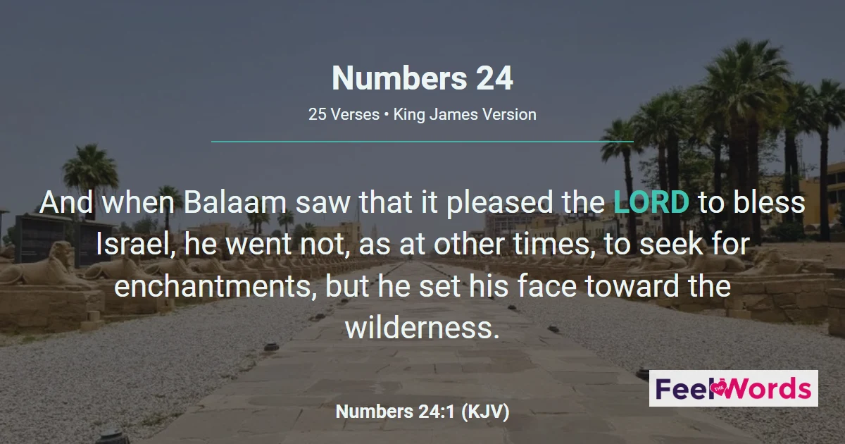 Numbers 24: Balaam Blesses Israel