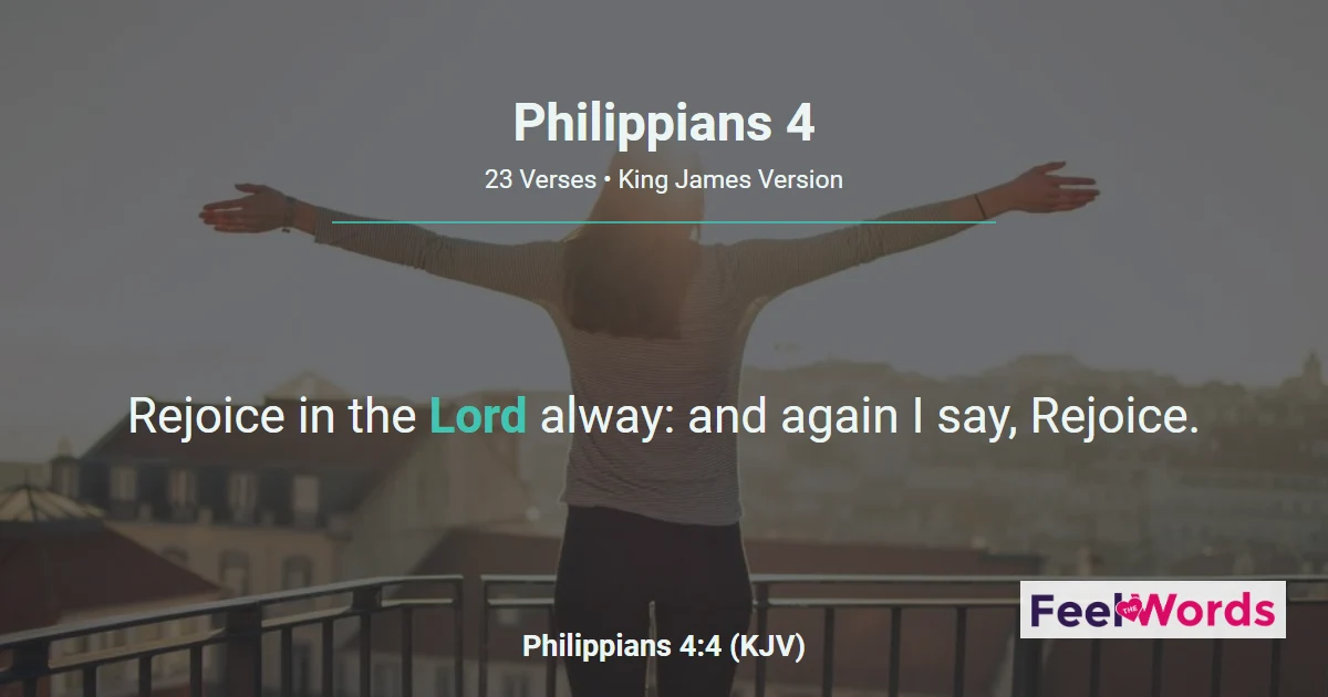 Philippians 4 – Rejoice and Be Content
