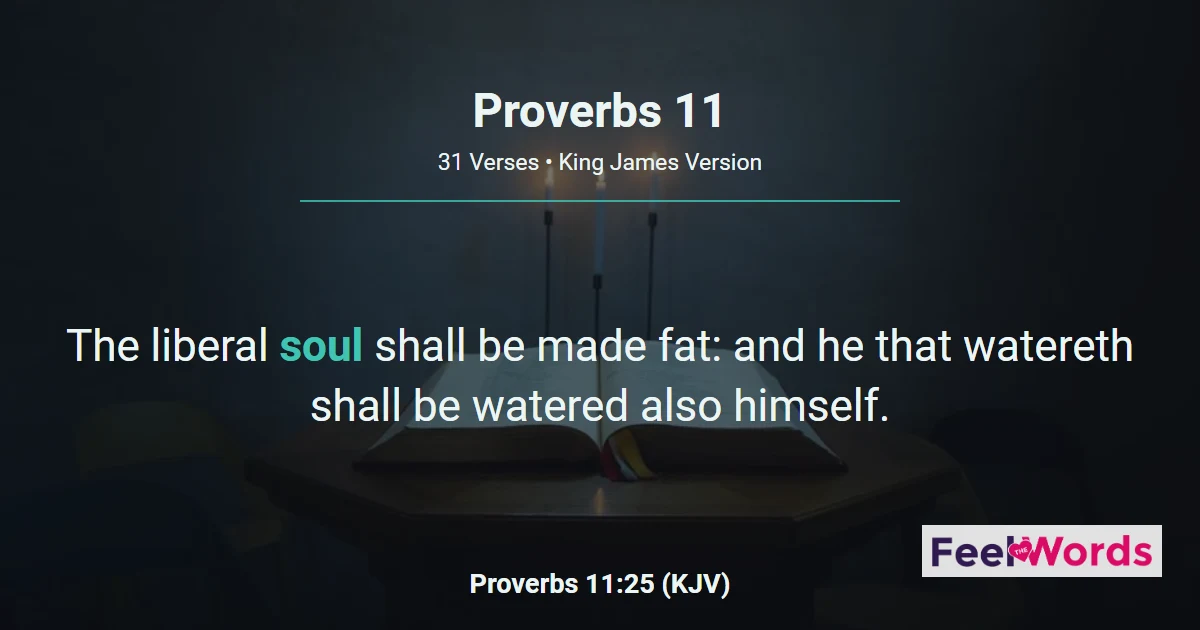 Proverbs 11: A Just Weight Is His Delight