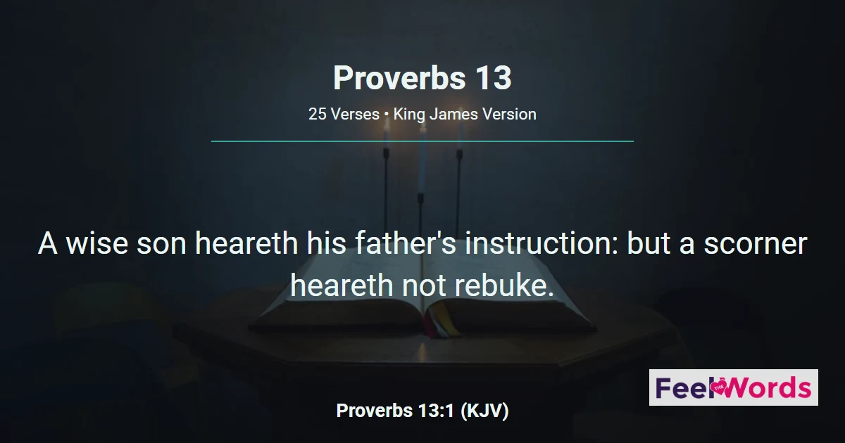 Proverbs 13: The Wise Son and Diligent Soul