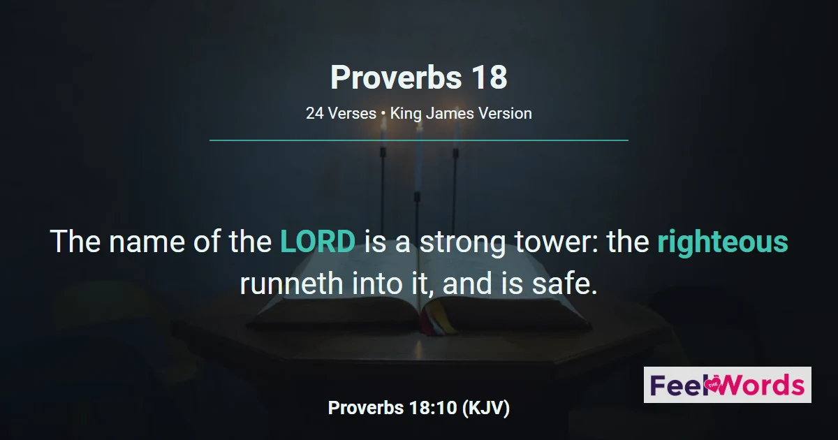 Proverbs 18: The Name of the LORD
