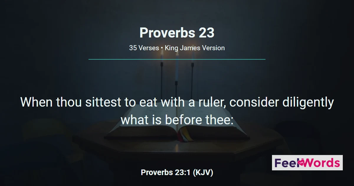 Proverbs 23: Warnings Against Wine and Folly