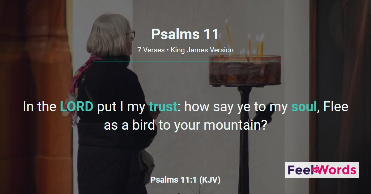 Psalms 11: In the LORD Put I My Trust