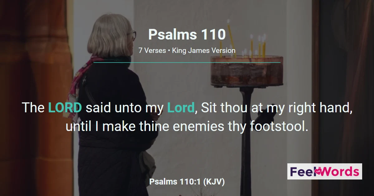 Psalms 110 – The Lord's Messianic Priest
