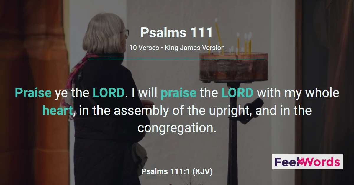 Psalms 111 – Praise for the Works of God
