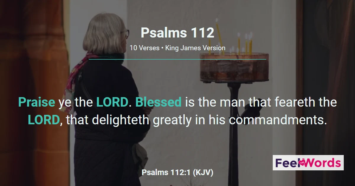 Psalms 112 – Blessings of the Righteous