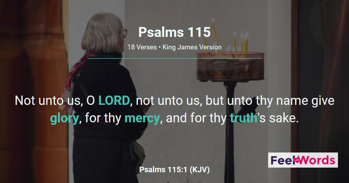 Psalms 115 – Not Unto Us, But to God's Name