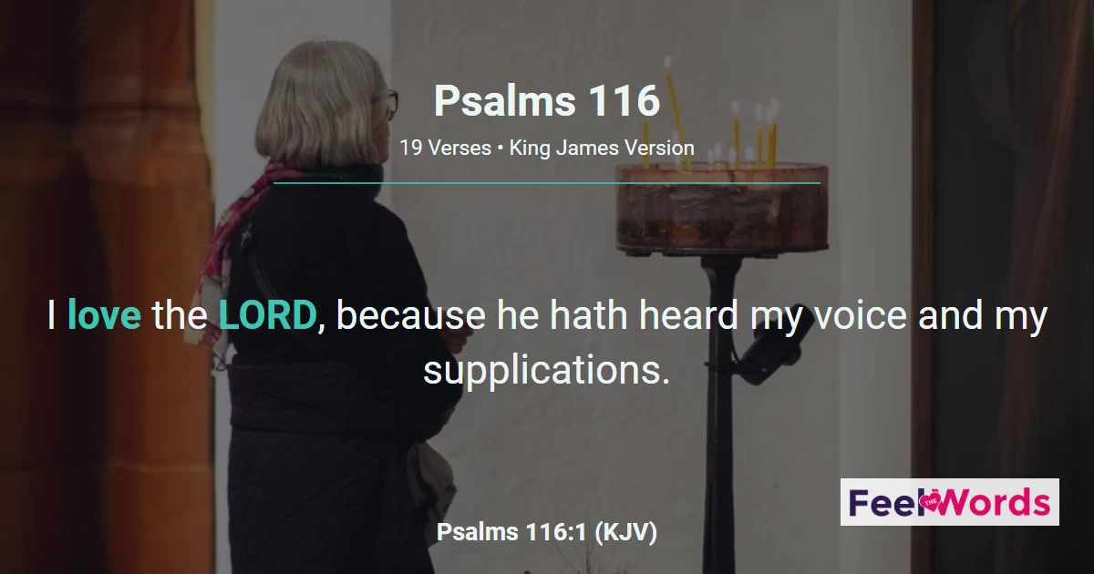 Psalms 116 – I Love the Lord Who Heard Me
