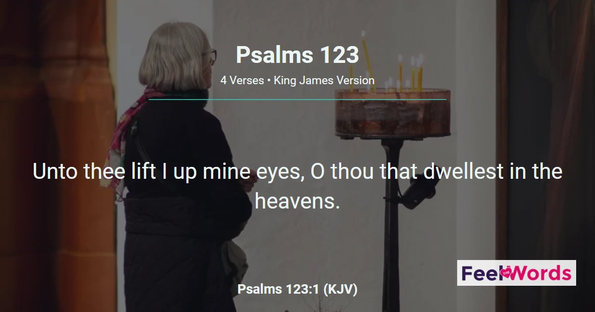 Psalms 123 - Eyes Lifted to the Lord