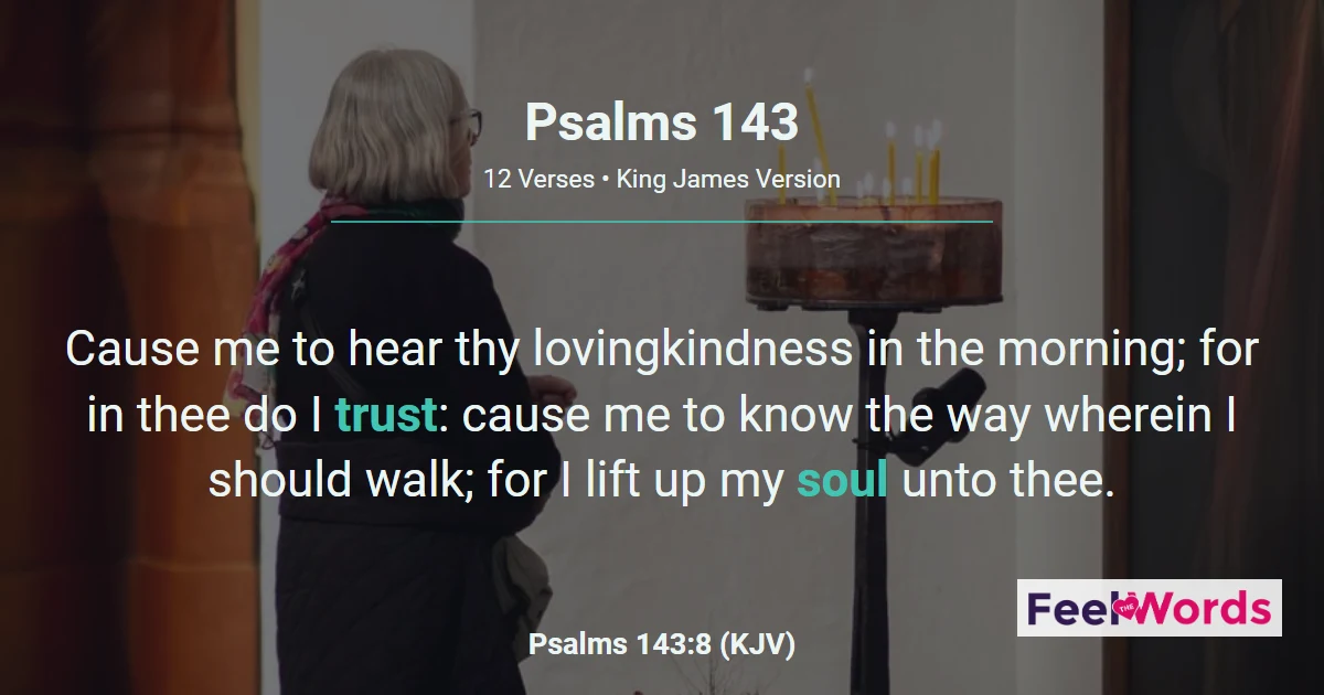 Psalm 143: David's Prayer in Distress