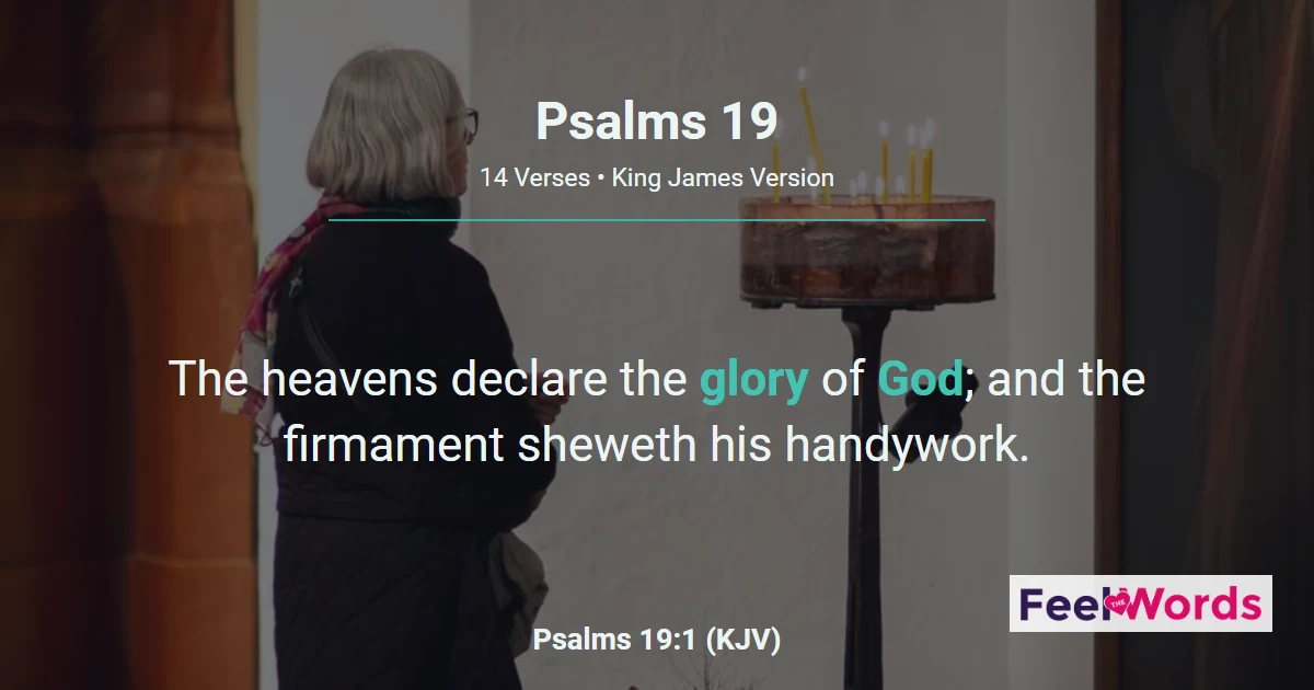 Psalms 19: The Heavens Declare God's Glory