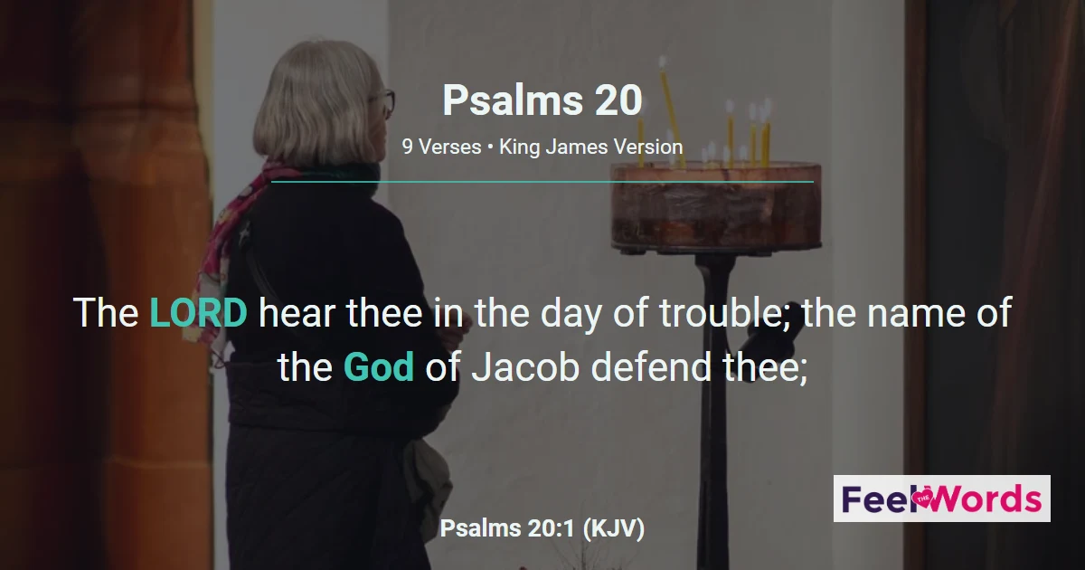 Psalms 20: A Prayer for the King in Battle