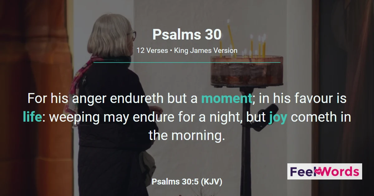 Psalm 30: Joy Comes in the Morning