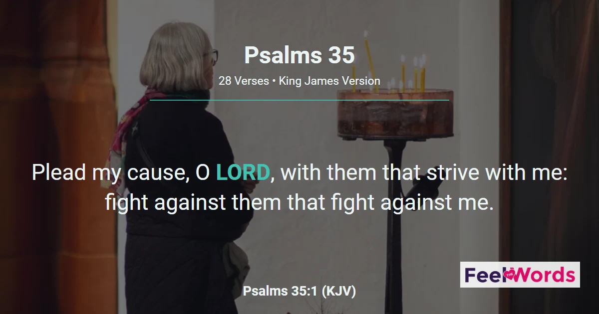 Psalm 35: Plead My Cause, O LORD