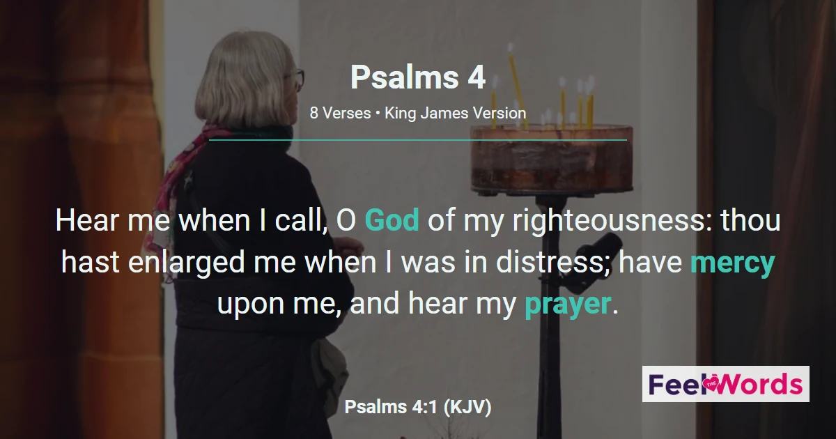 Psalms 4: An Evening Prayer of Peace