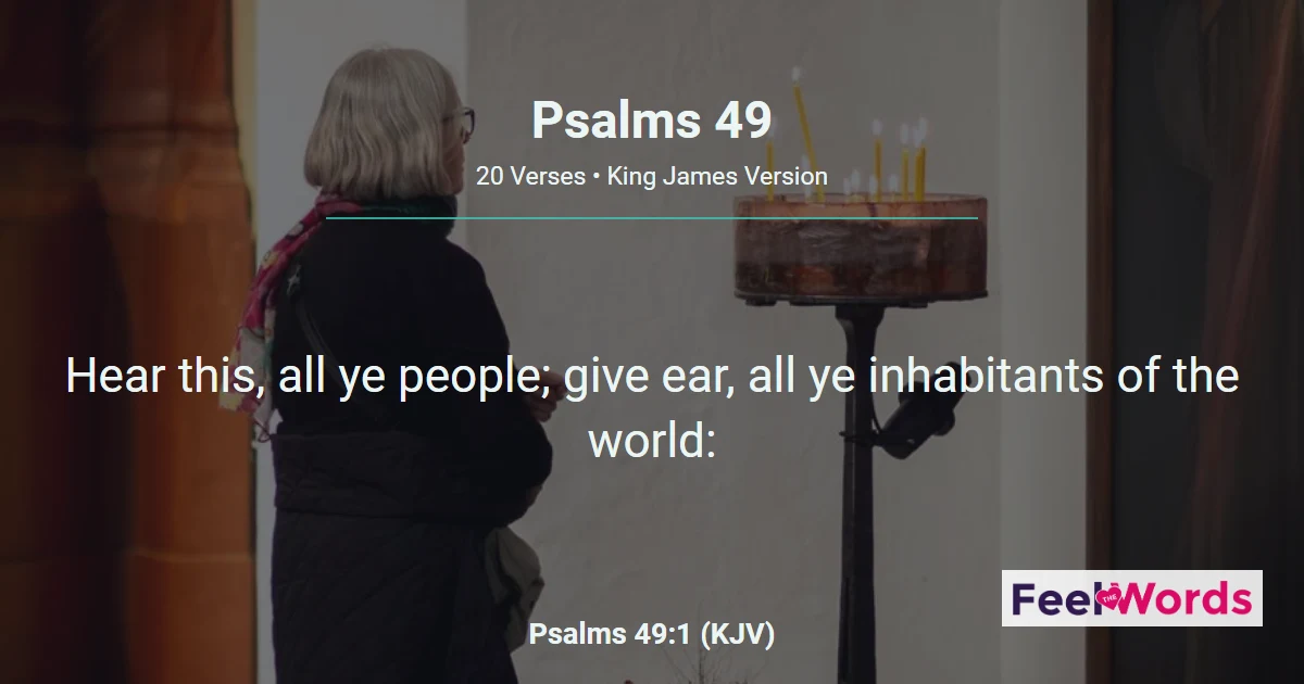 Psalm 49 - Wealth Cannot Redeem a Soul