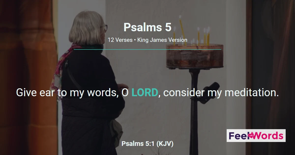 Psalms 5: Morning Prayer for Guidance