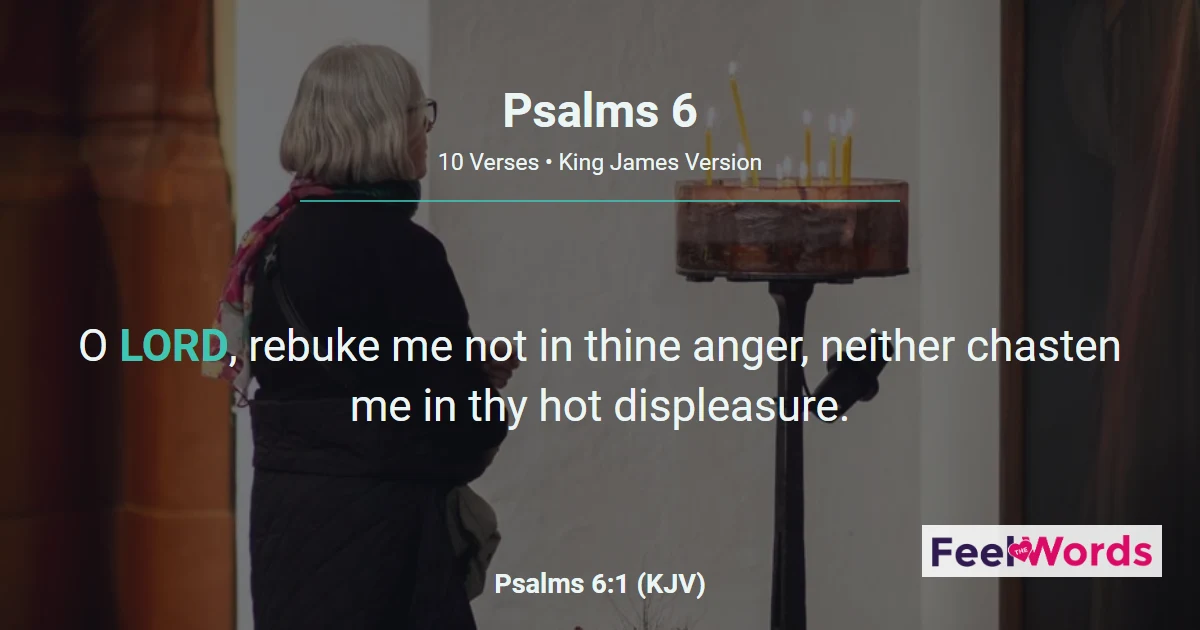 Psalms 6: A Prayer of Weeping and Healing