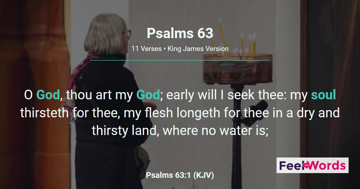Psalms 63: My Soul Thirsts for God