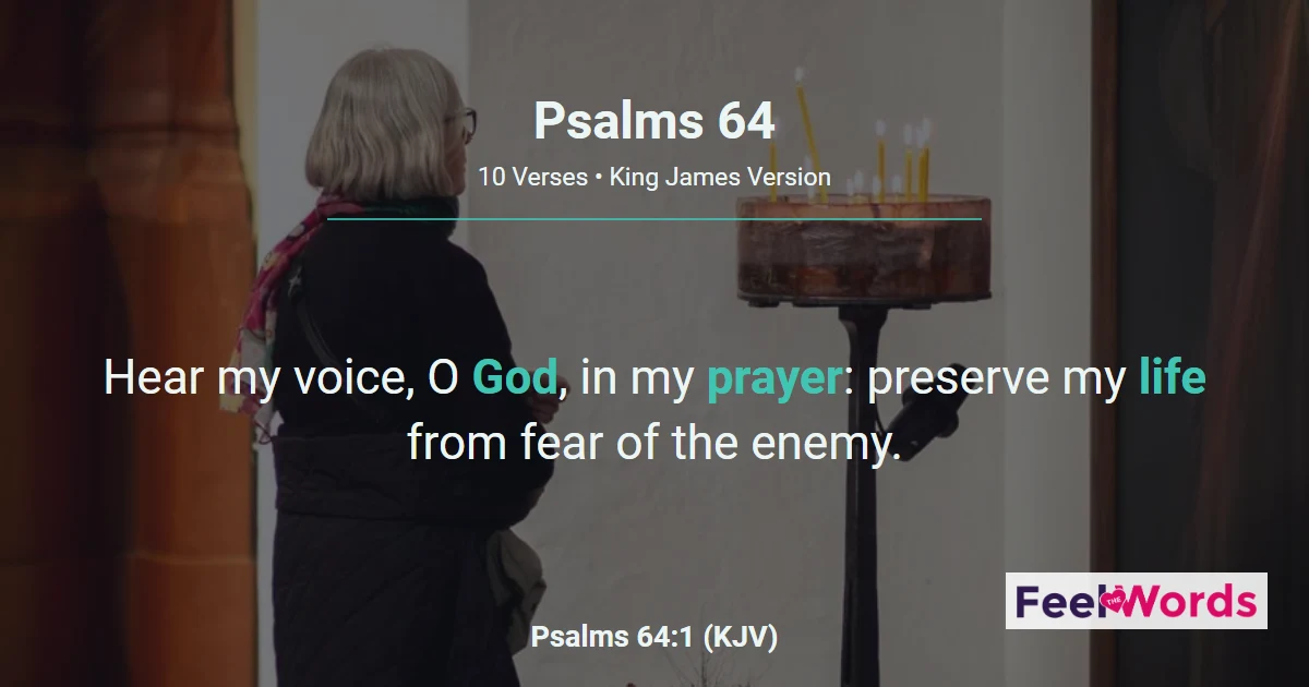 Psalms 64: Hide Me from the Wicked